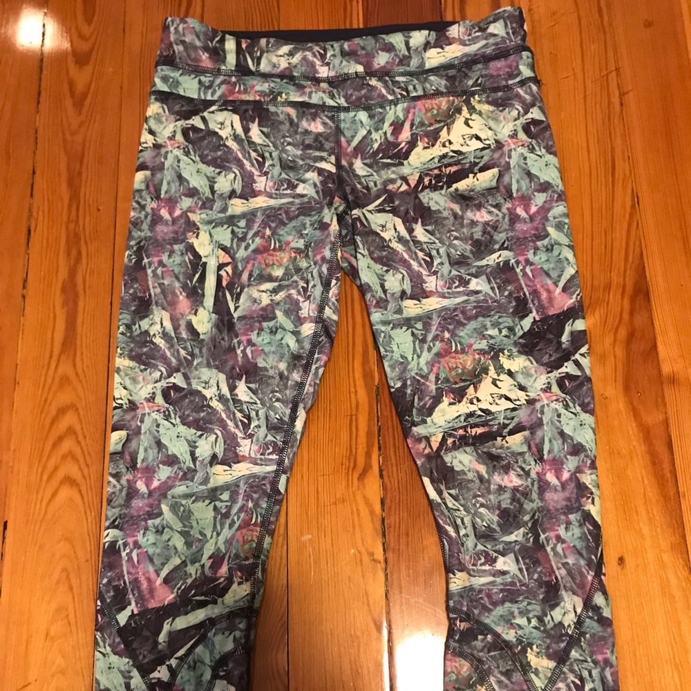 Lulu lemon leggings - size 8 - multi pattern